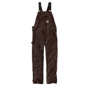 Carhartt Men's Duck Bib Overalls Dark Brown 36 X 36